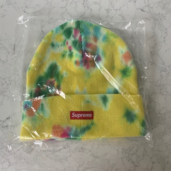 Supreme Splatter Dyed Tie Dye Beanie 